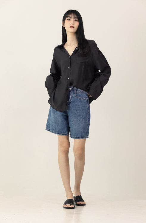 ELARA DENIM SHORTS [ 3 SIZES }